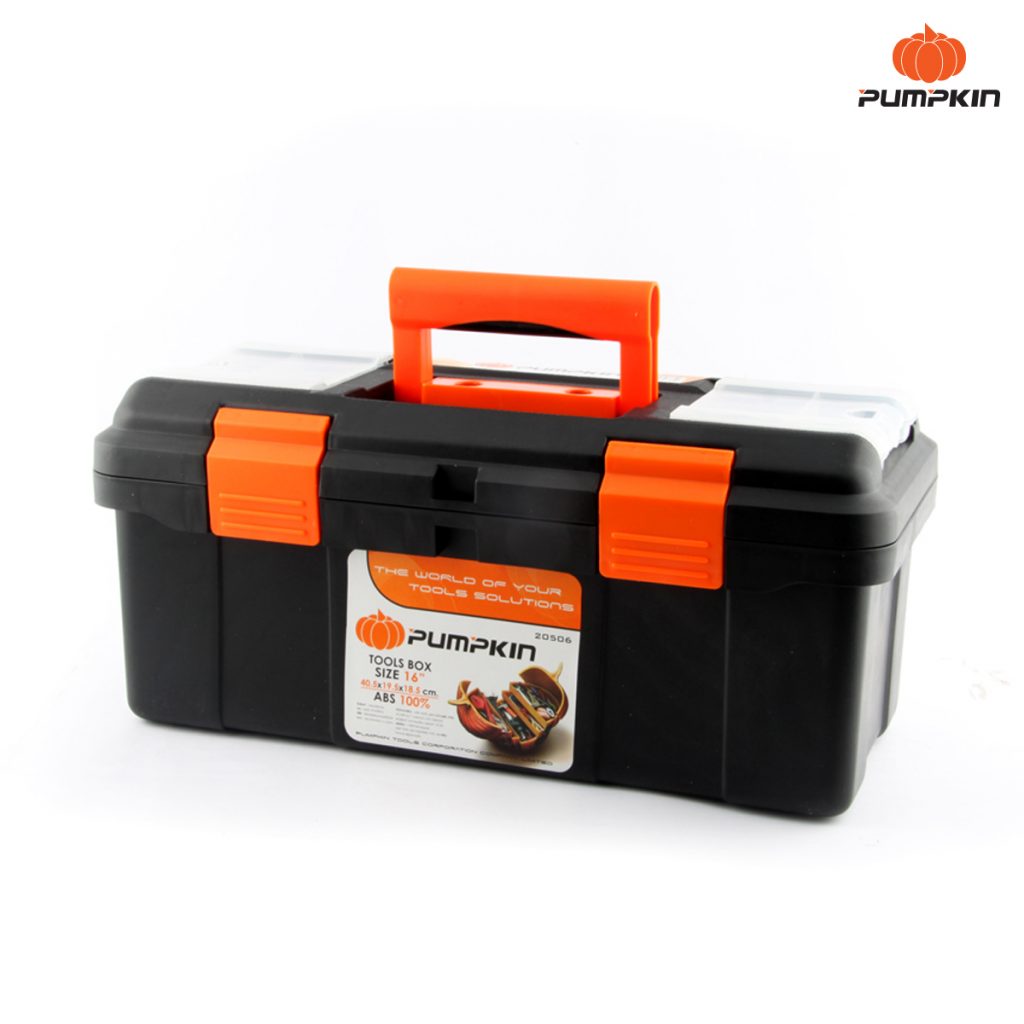 TOOL BOX ORANGE / BLACK 16 " Pumpkin Tool
